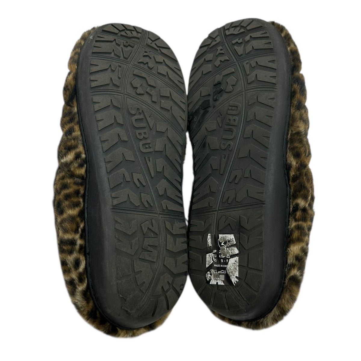 WACKO MARIA×SUBU×NANGA 24AWLEOPARD FUR AURORA WINTER SANDALS