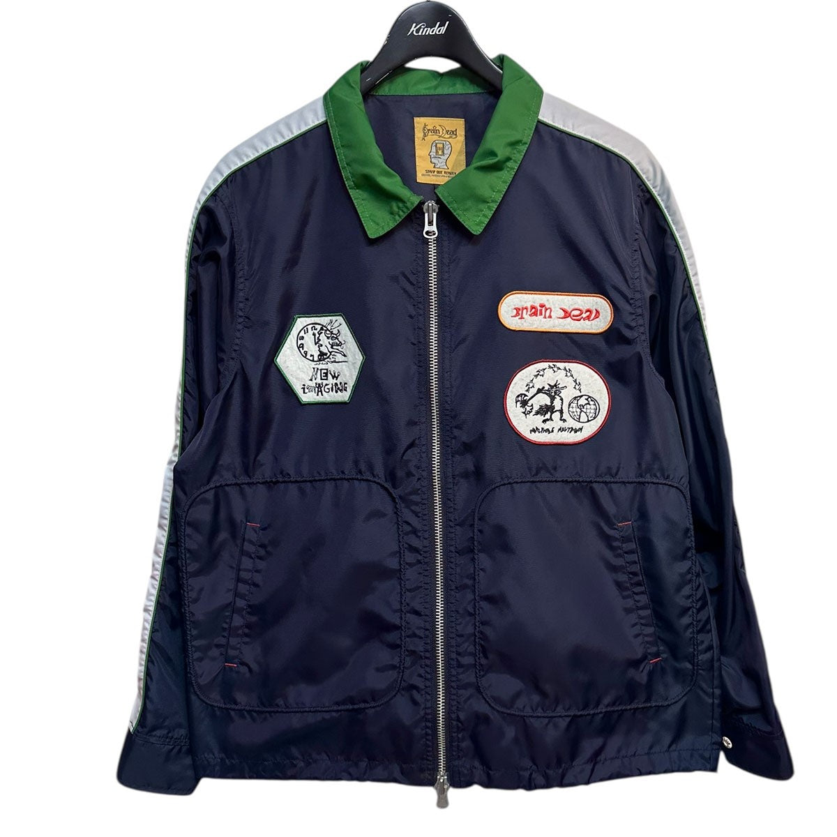 BRAIN DEAD(ブレインデッド) 25SSMELTDOWN RACING JACKETメルトダウン