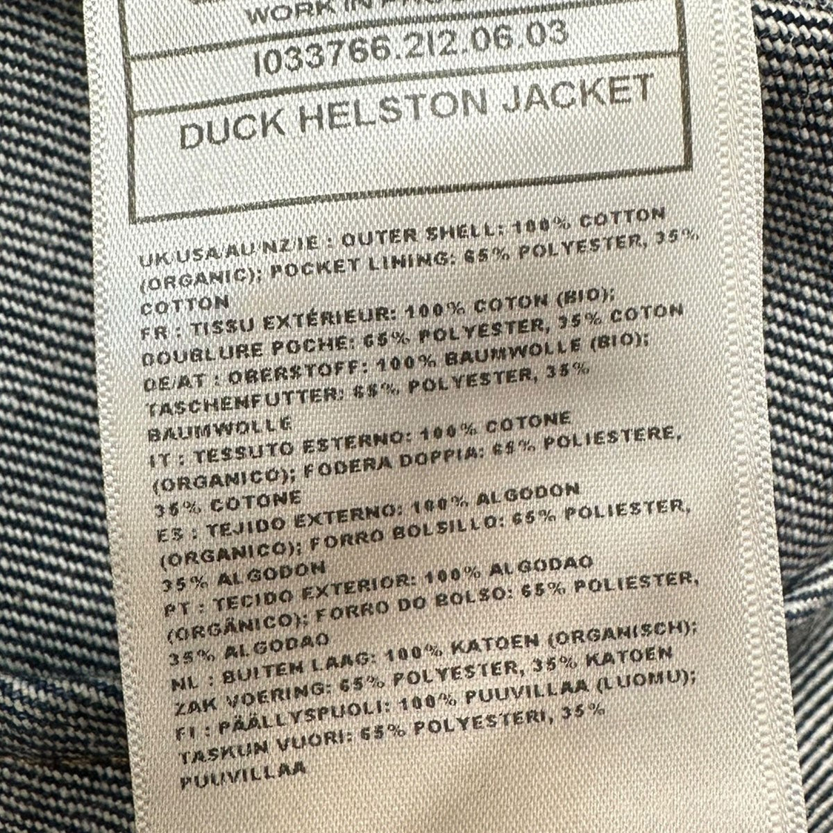 CARHARTT WIP DUCK HELSTON JACKETダックヘルストンジャケット 古着・中古-6枚目のアイテム画像