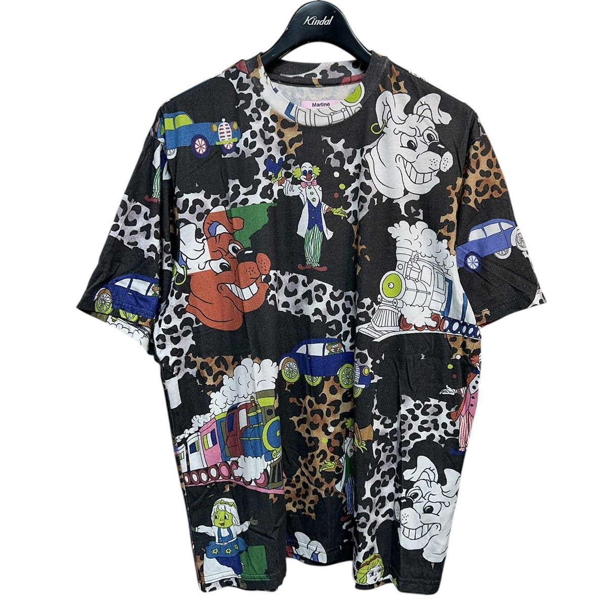 Supreme×MARTINE ROSE 24AWS／S TOPダブルネーム総柄Tシャツ 古着・中古-1枚目のアイテム画像