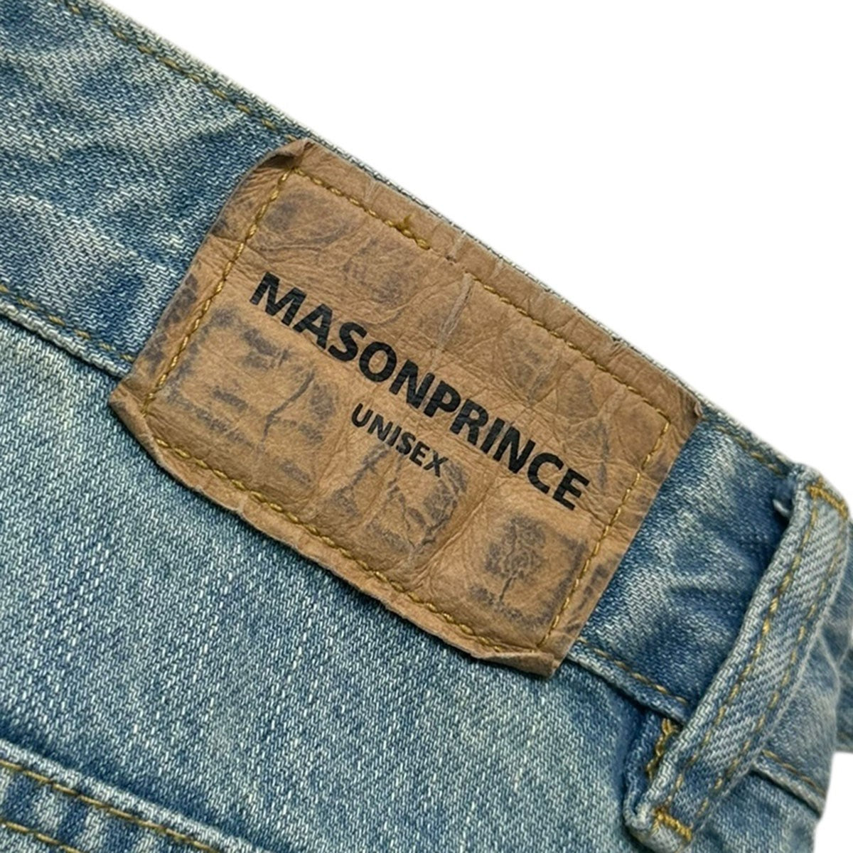 MAISONPRINCE(メイソンプリンス) サイドベルトワイドフレアデニム