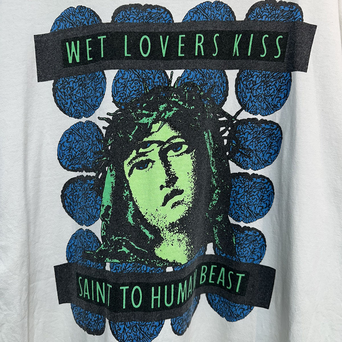SAINT MICHAEL 24AWSS TEE KISSヴィンテージ加工プリントTシャツSM-YS1-0000-009 古着・中古-4枚目のアイテム画像