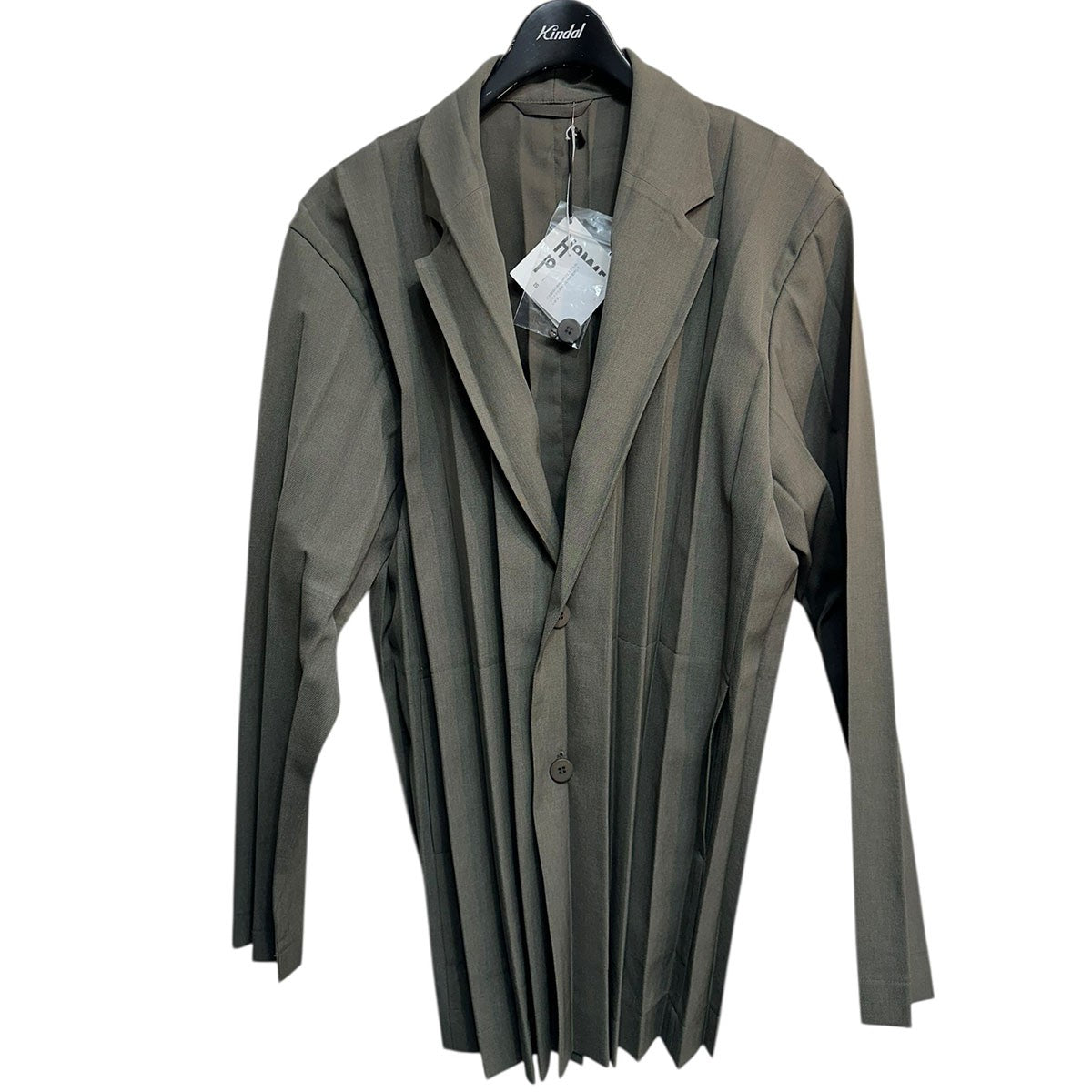HOMME PLISSE ISSEY MIYAKE EDGE ENSEMBLEプリーツジャケットHP53FD160 古着・中古-1枚目のアイテム画像
