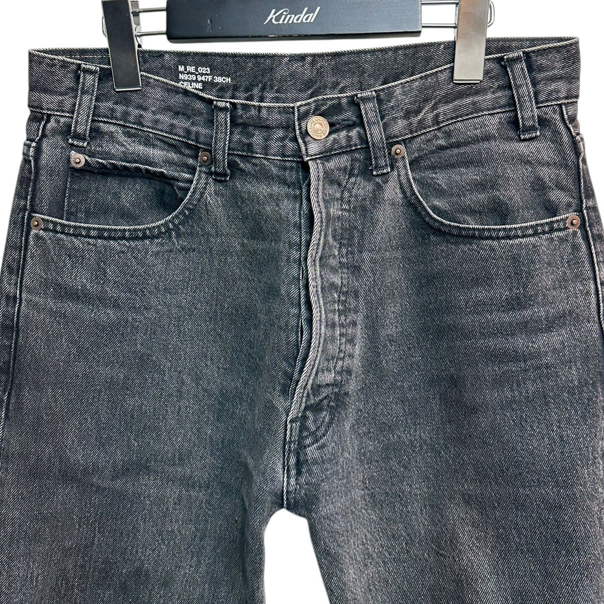 CELINE チャコールウォッシュデニムウェスリージーンズデニムパンツM RE 023 N939 947F 38CH 古着・中古-3枚目のアイテム画像