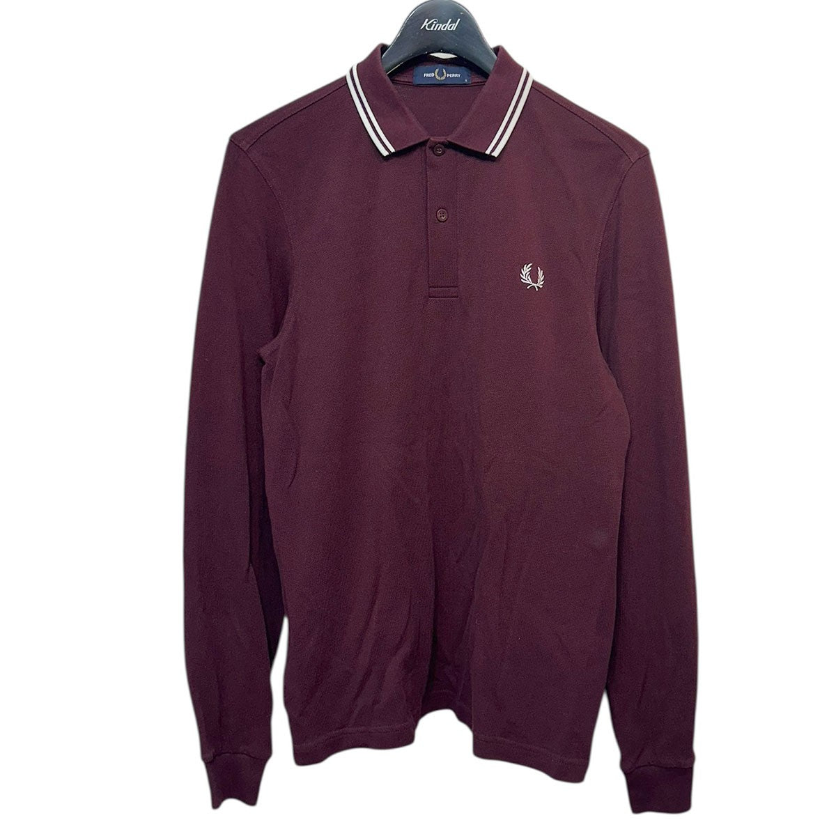 Fred Perry 長袖ポロシャツ M3636 バーガンディ FRED PERRY(フレッドペリー) The Fred Perry Shirtロゴ長袖ポロシャツ