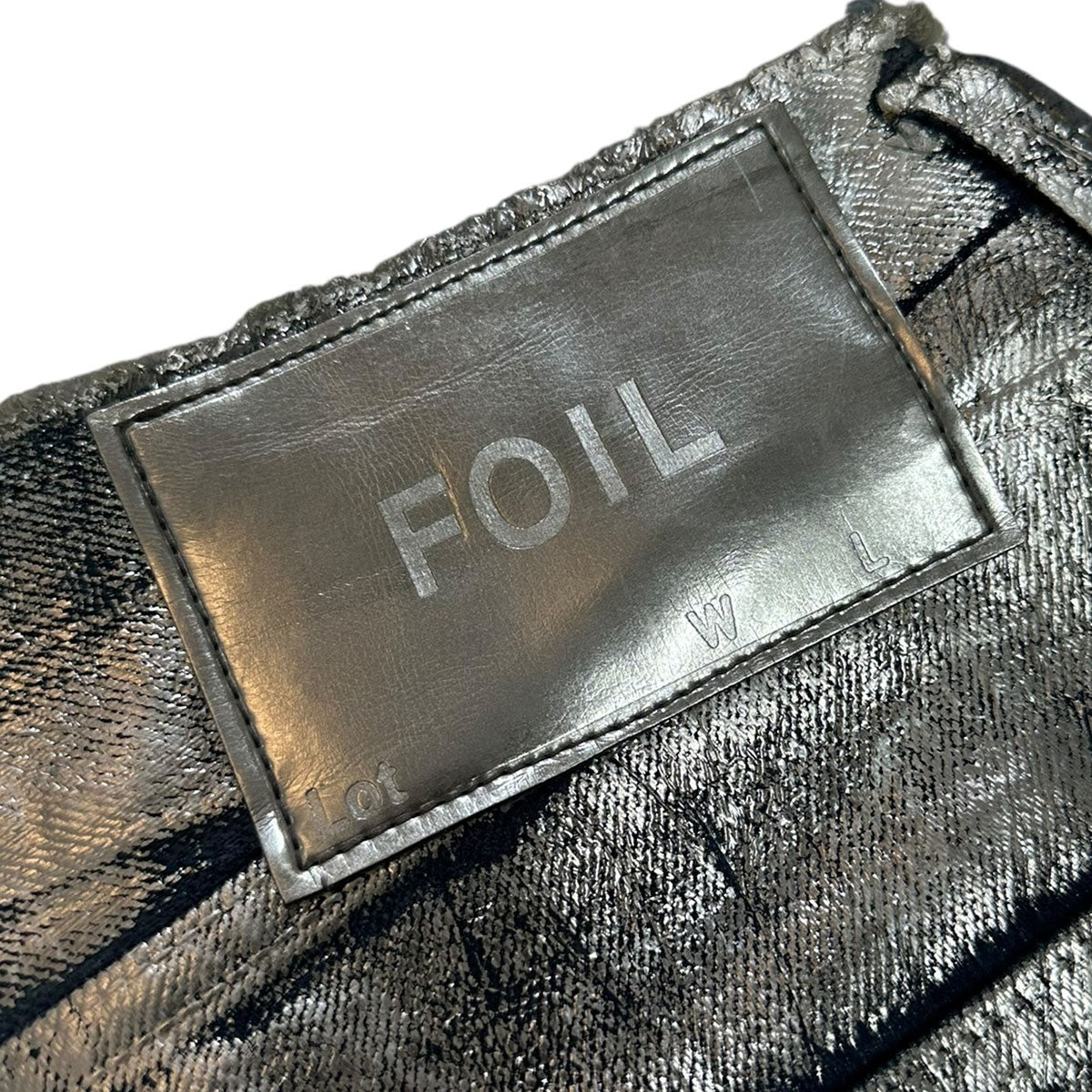 doublet(ダブレット) FOIL DENIM PANTSコーティングデニムパンツ