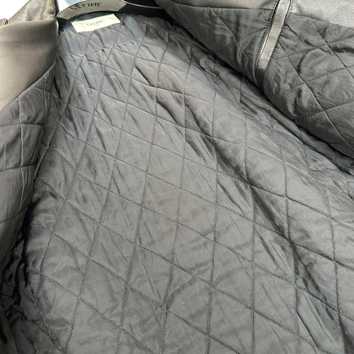 CELINE 22SSOversized Biker Jacketレザーライダースジャケット2EA91599E 古着・中古-5枚目のアイテム画像