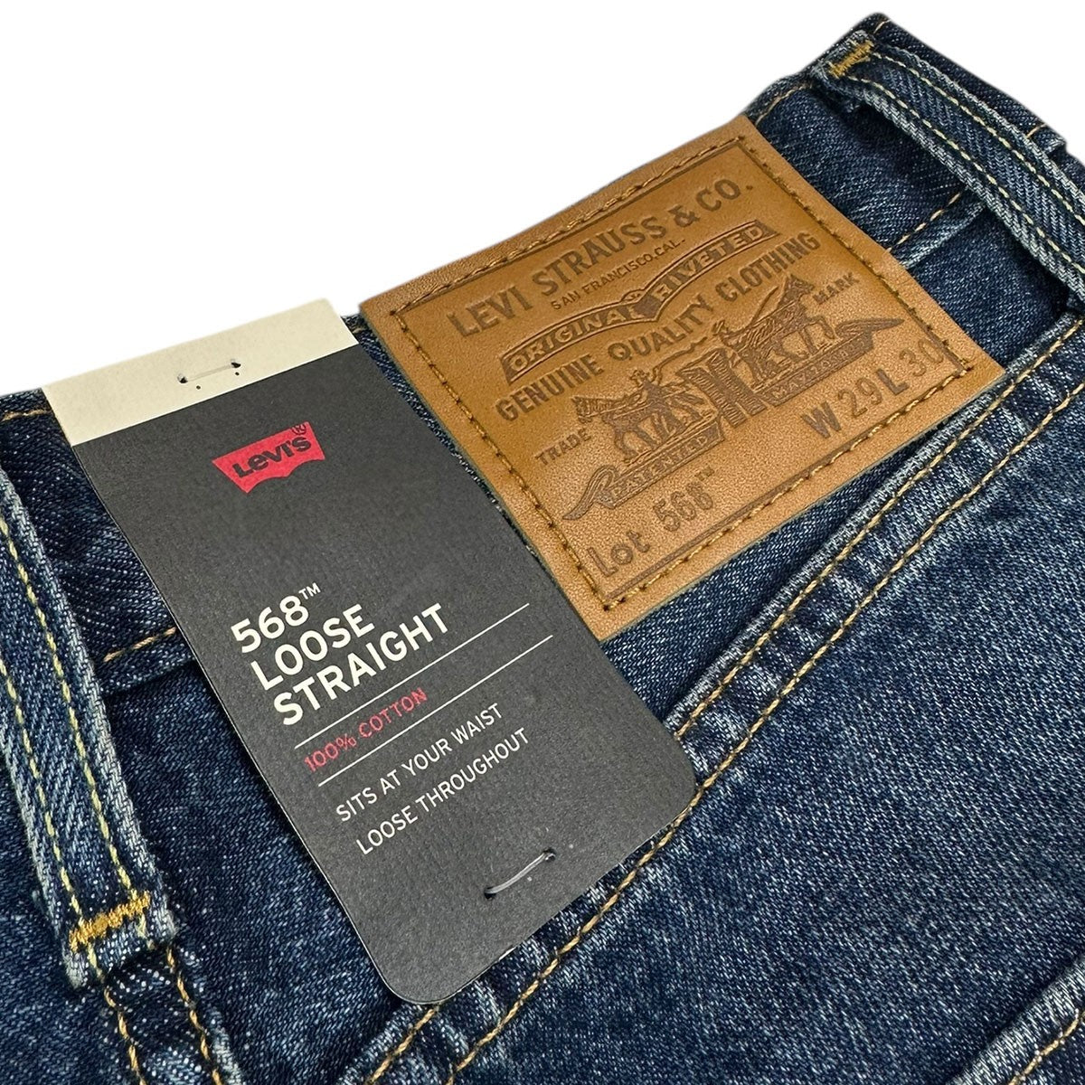 568 ルーズストレートジーンズデニムパンツPC9-29037-0095