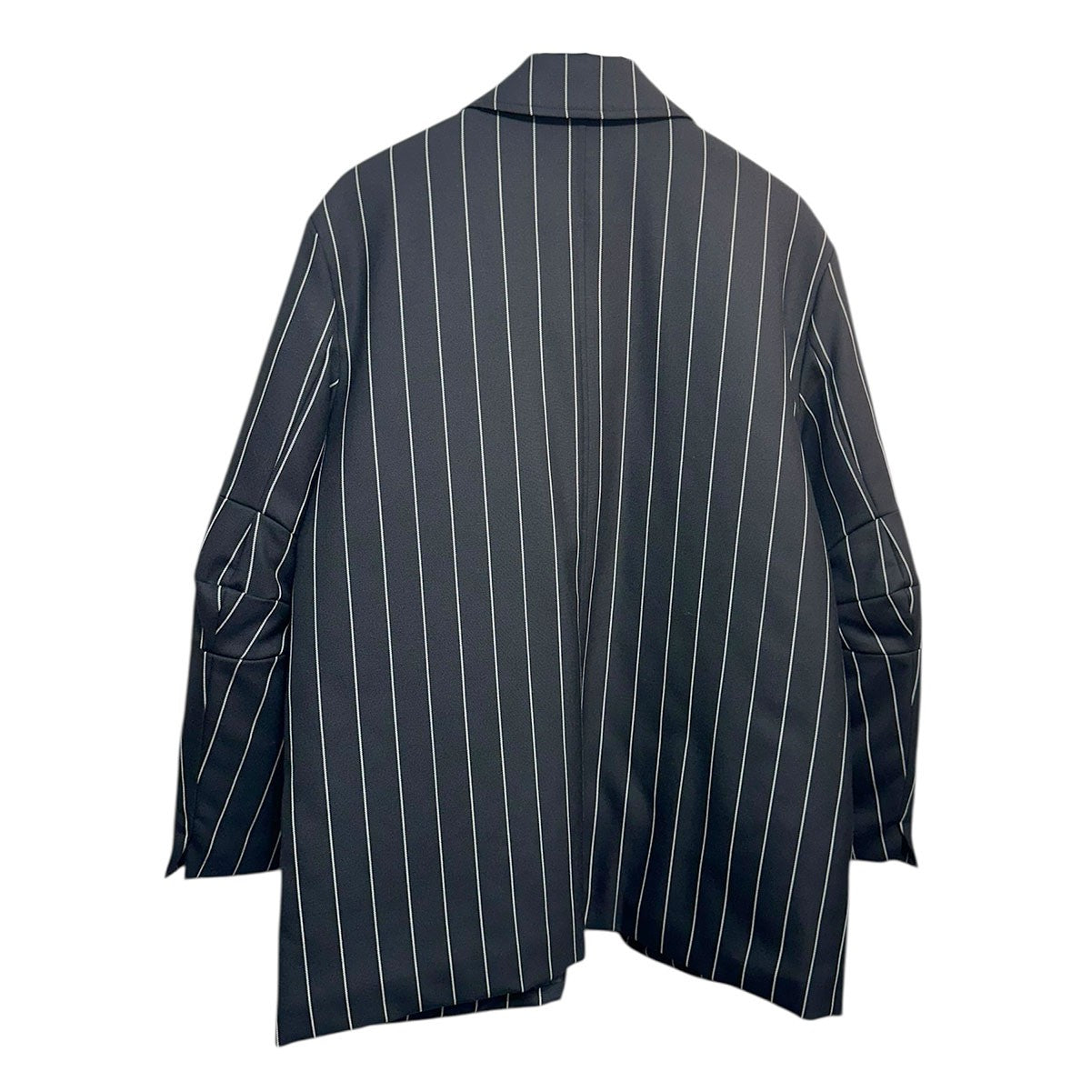 24AWDORMEUIL ROYAL11 STRIPE COVERALLドーメルロイヤル11ピンストライプ中綿キルティングカバーオールCCEA15UNI