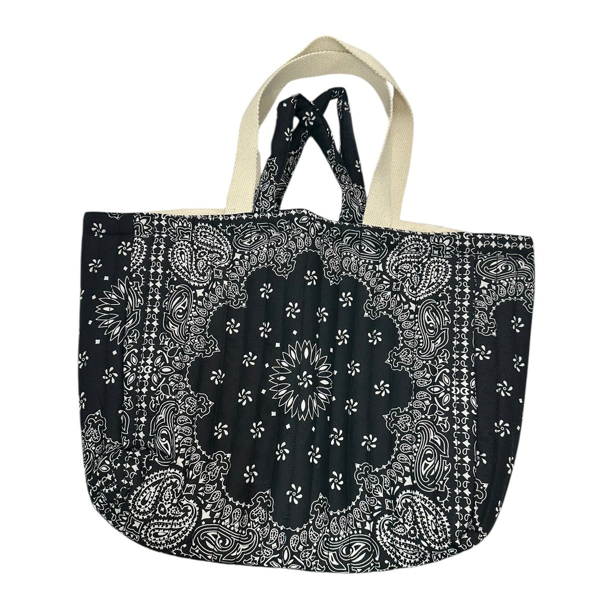 MALUS BANDANA QUILTING BIG BAGバンダナキルティングビッグトートバッグ 古着・中古-2枚目のアイテム画像