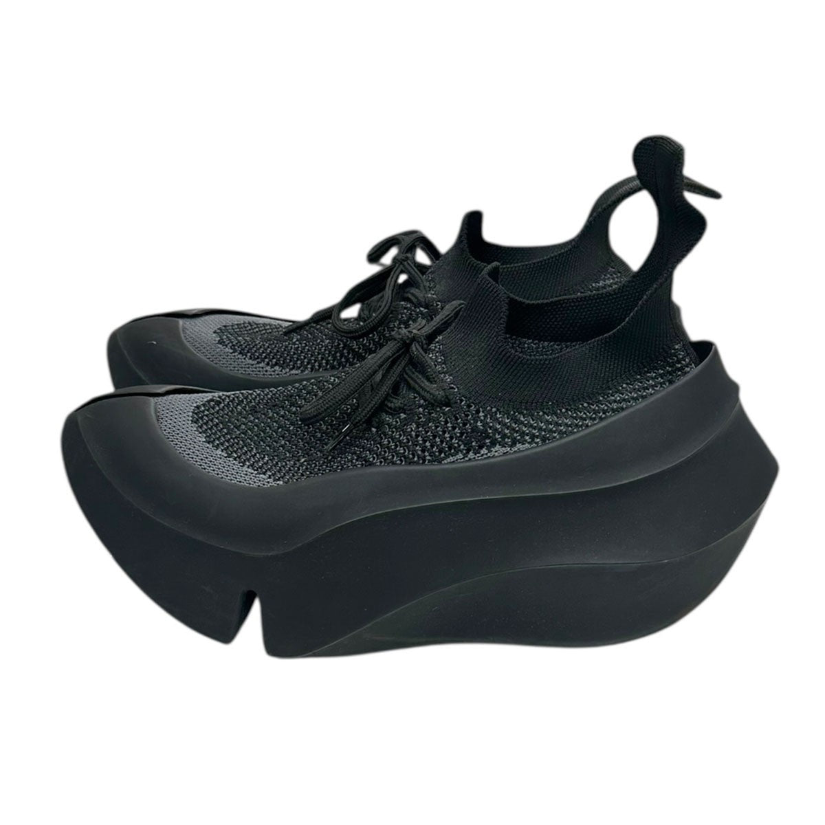 grounds(グラウンズ) ORCA PAINTボリュームスニーカー BLACK GRAY