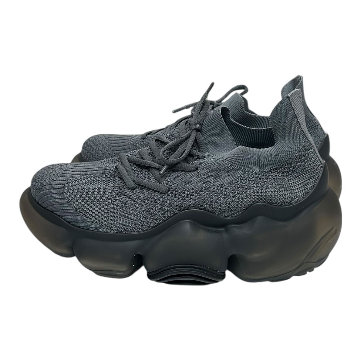 grounds(グラウンズ) MOOPIEボリュームスニーカー DARK GRAY×BLACK