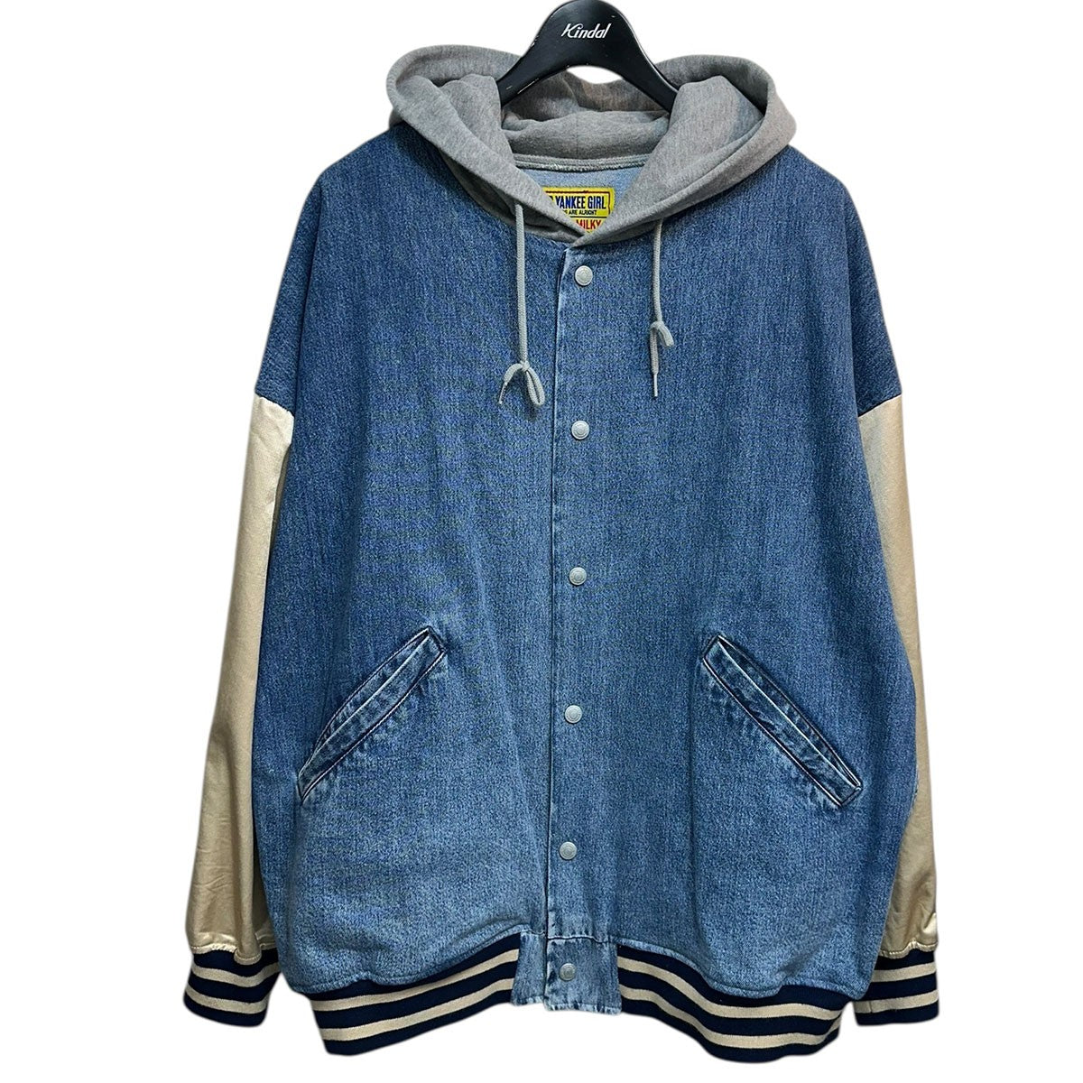 FIRE BEARアップリケリメイクデニムブルゾン01213AB06