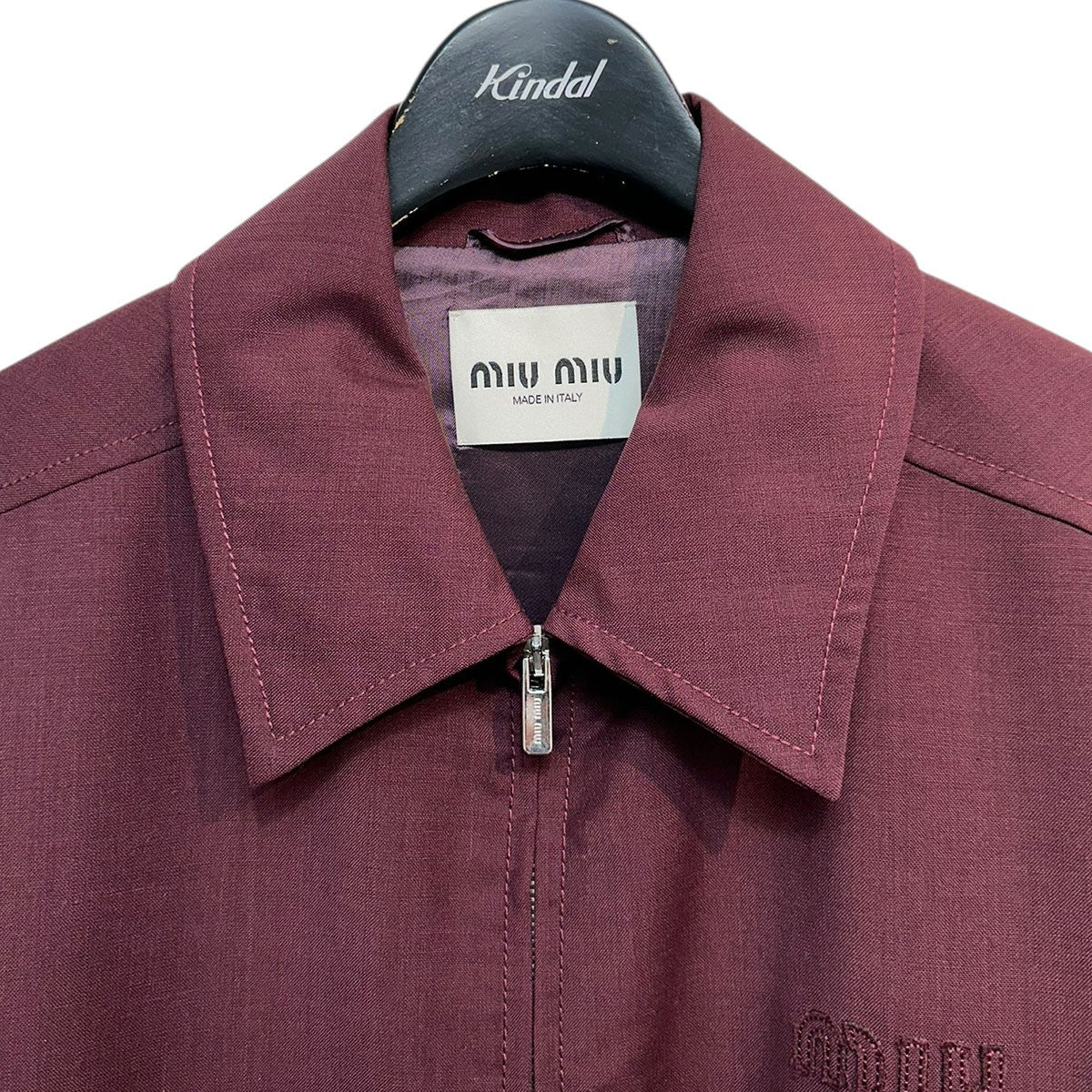 MIU MIU ロゴワッペンモヘヤブルゾンML1041 古着・中古-3枚目のアイテム画像
