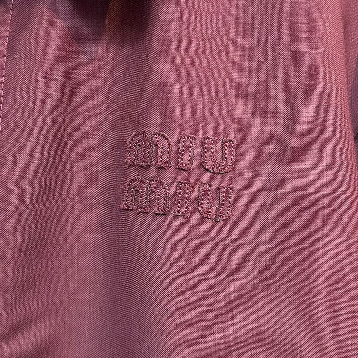 MIU MIU ロゴワッペンモヘヤブルゾンML1041 古着・中古-4枚目のアイテム画像