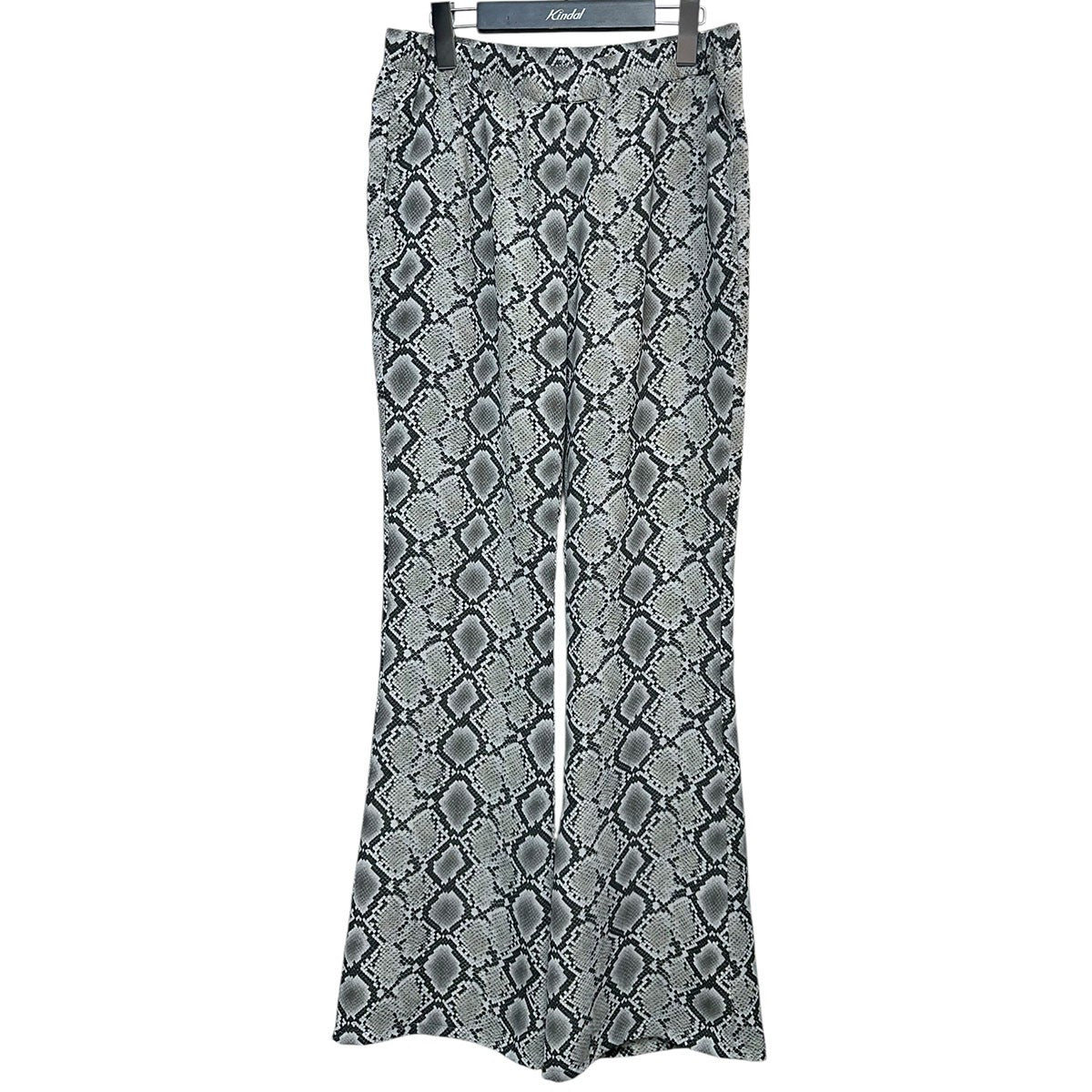 JUNYA WATANABE パイソン柄プリントジョーゼットベルボトムパンツJP-P055 古着・中古-1枚目のアイテム画像