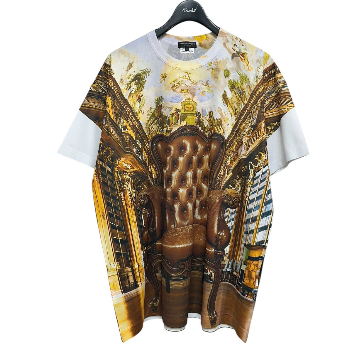 COMME des GARCONS HOMME PLUS 24SSグラフィックプリント半袖カットソーPM-T001/AD2023 古着・中古-1枚目のアイテム画像