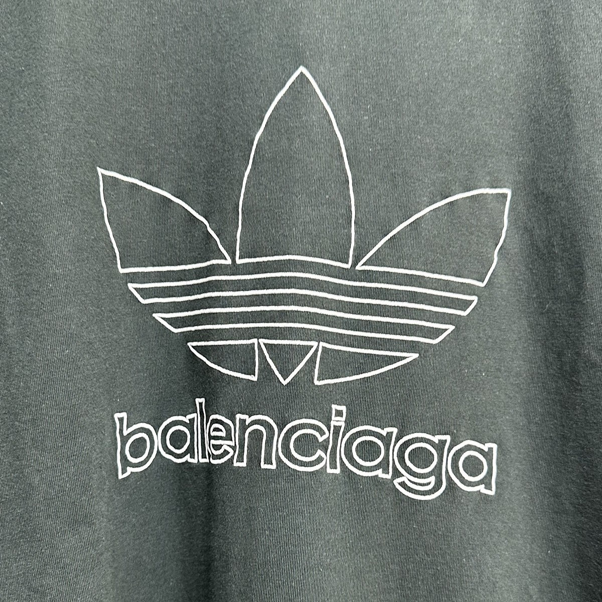 BALENCIAGA×adidas OVERSIZED TEEダブルネームロゴ刺繍オーバーサイズTシャツ723976 TNVN8 3775 古着・中古-4枚目のアイテム画像