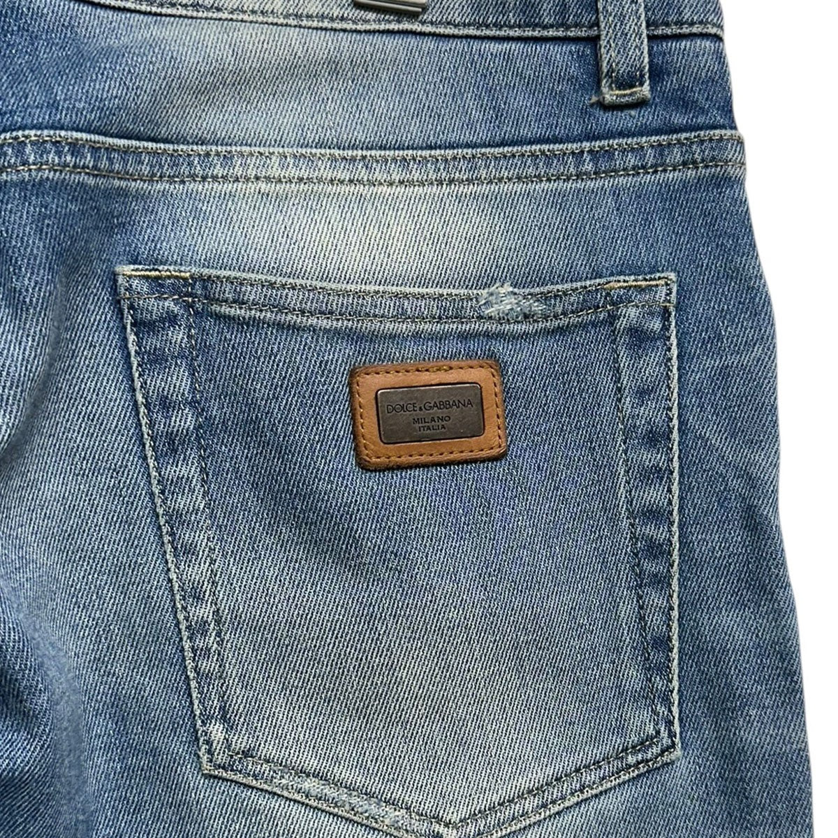 DOLCE ＆ GABBANA ダメージ加工デニムパンツ 古着・中古-6枚目のアイテム画像