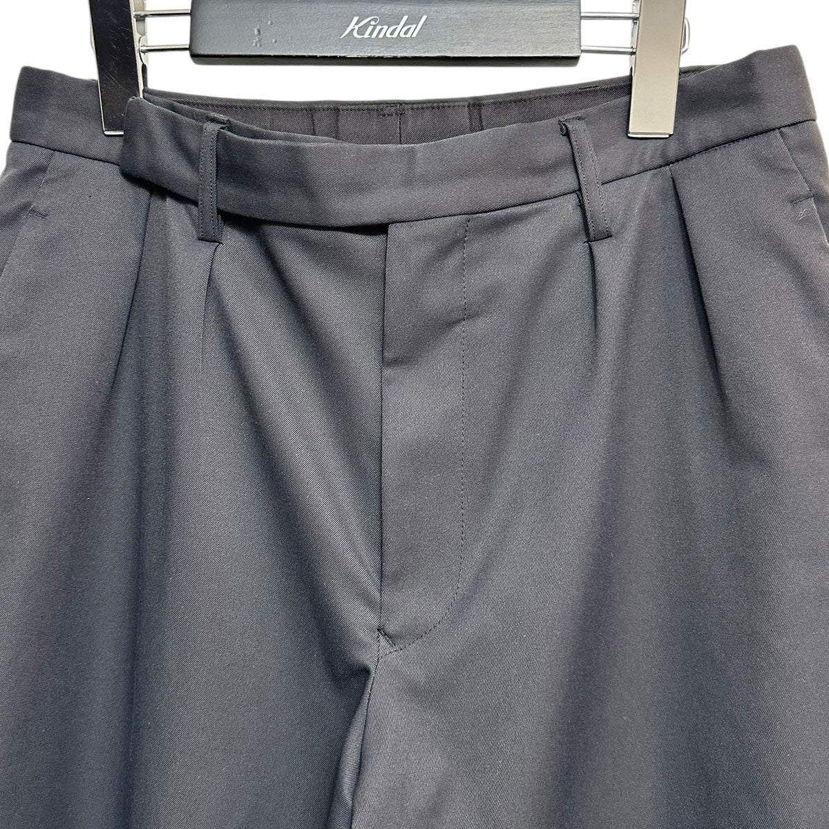 dauerbrenner by Edwina Hoerl BUNDFALTENHOSE Wide Straight TrousersワイドストレートパンツD47P-02 古着・中古-3枚目のアイテム画像