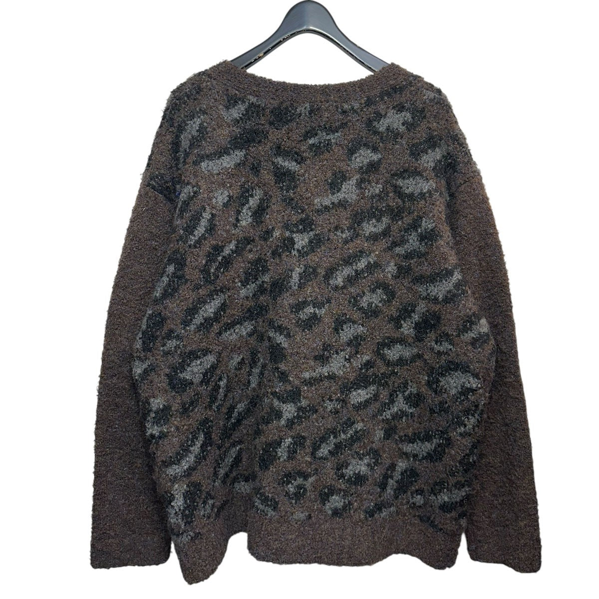 leopard knit cardiganレオパードニットカーディガンTTT-2022AW-KT04
