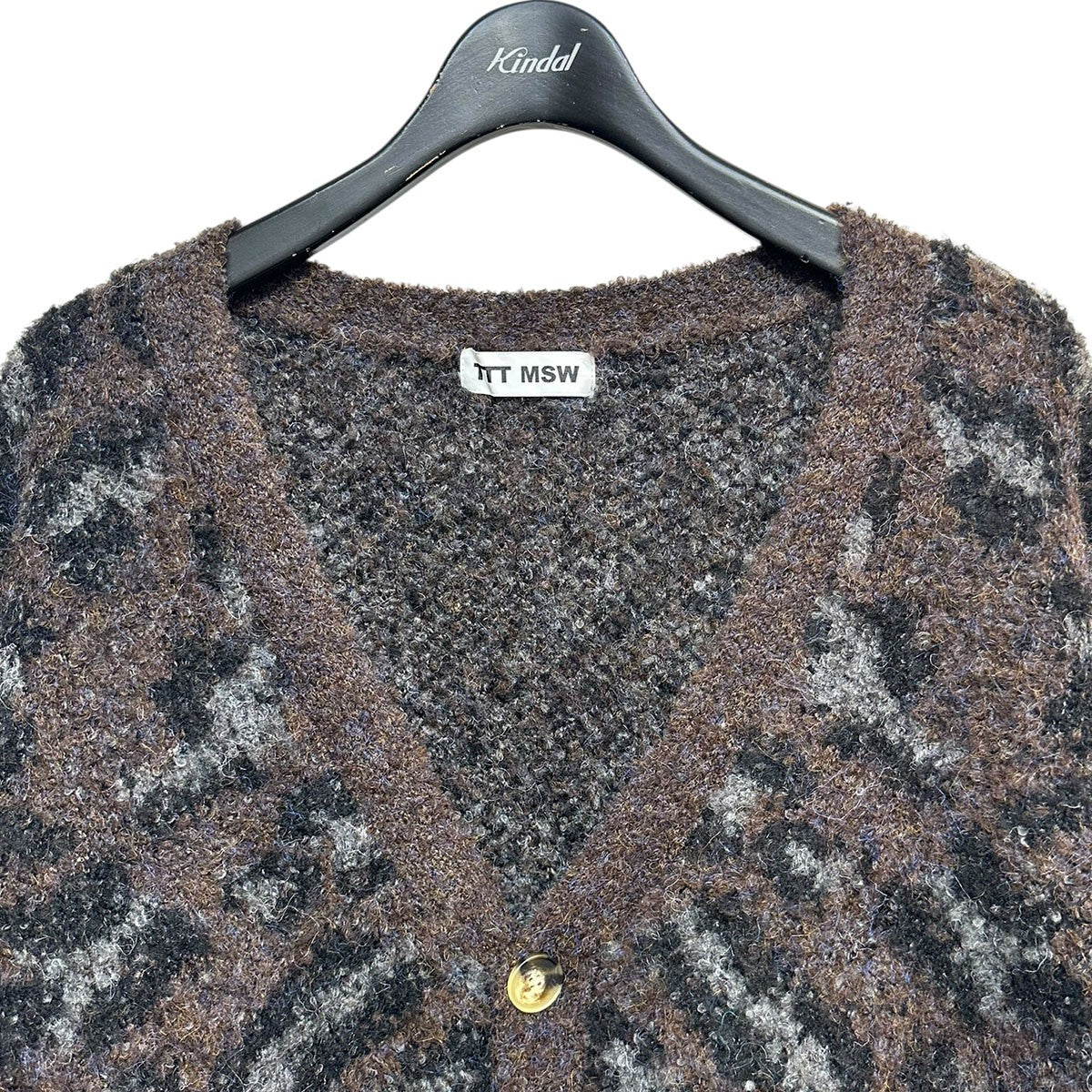 leopard knit cardiganレオパードニットカーディガンTTT-2022AW-KT04