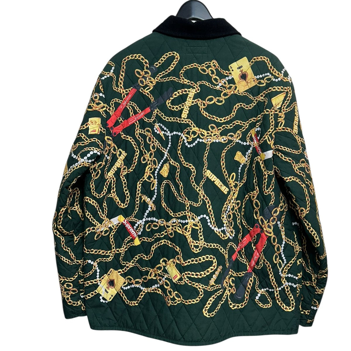 20AWChains Quilted Jacketチェーンプリントキルティングジャケット