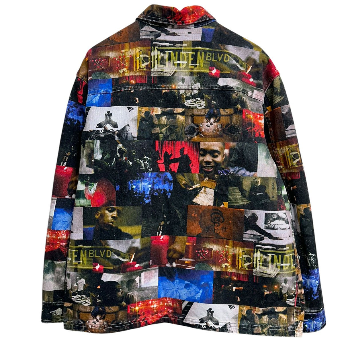 Supreme 21AWNas and DMX Collage Denim Chore Coat総柄デニムジャケット コート 古着・中古-2枚目のアイテム画像