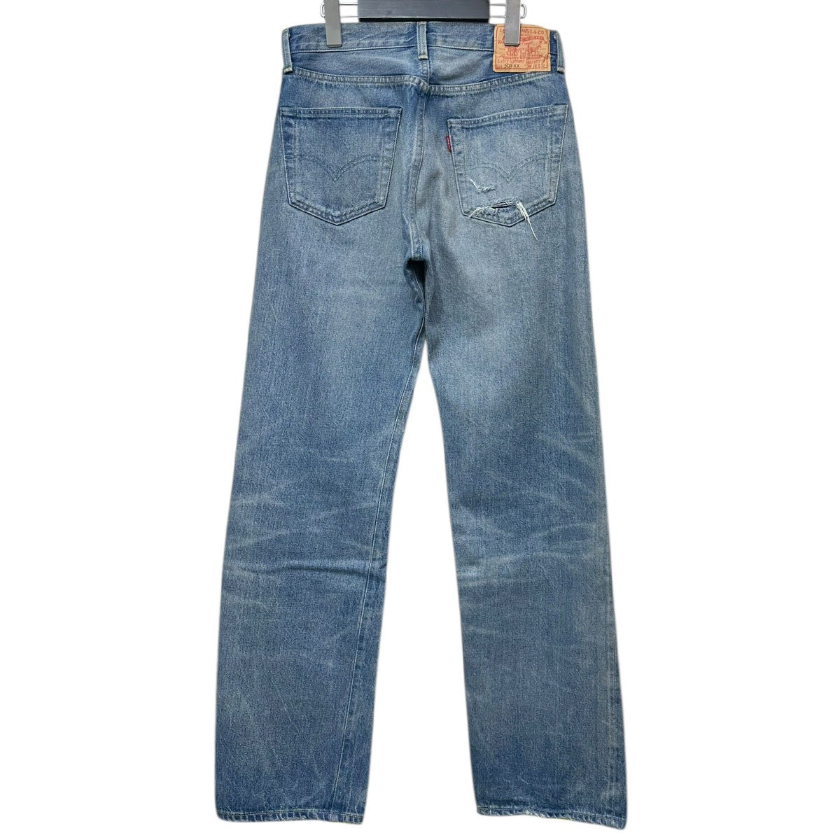 LEVI’S VINTAGE CLOTHING 1955年モデル復刻 501XX デニムパンツ クラッシュリペアード仕様50155-0077 古着・中古-2枚目のアイテム画像
