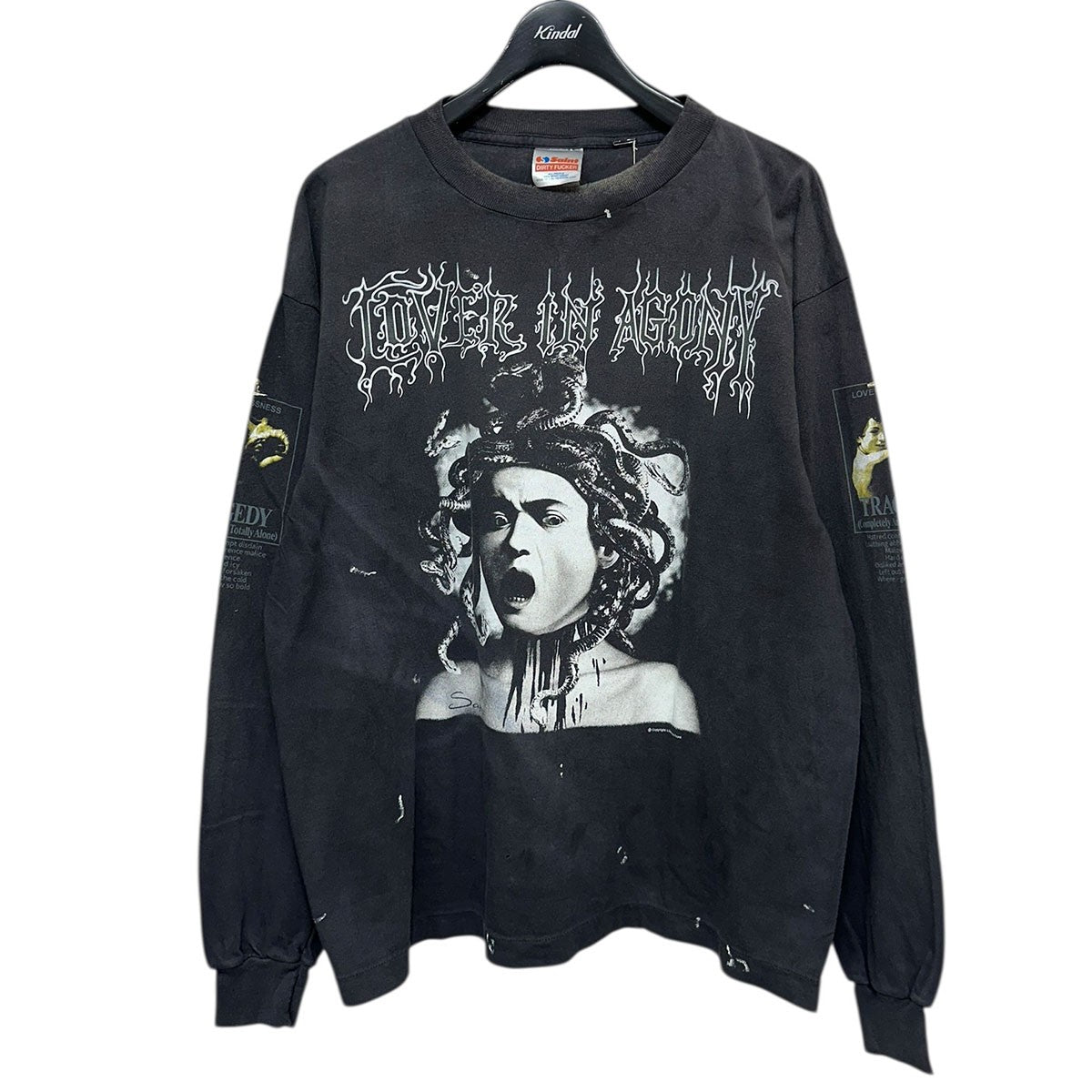 SAINT MICHAEL 26SSMEDUSA LS T-SHIRTヴィンテージ加工長袖プリントTシャツSM-MK8-0000-028 古着・中古-1枚目のアイテム画像