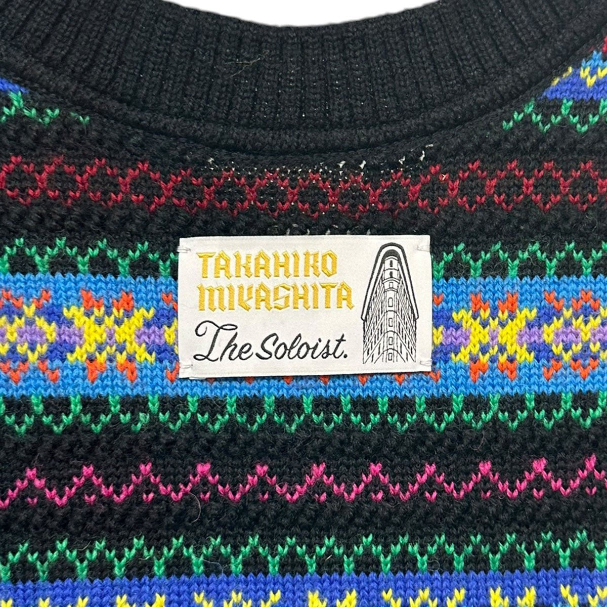 22AWNordic Zip Knit Vestノルディック柄ジップデザインサイドオープンニットベストsk.0005AW22