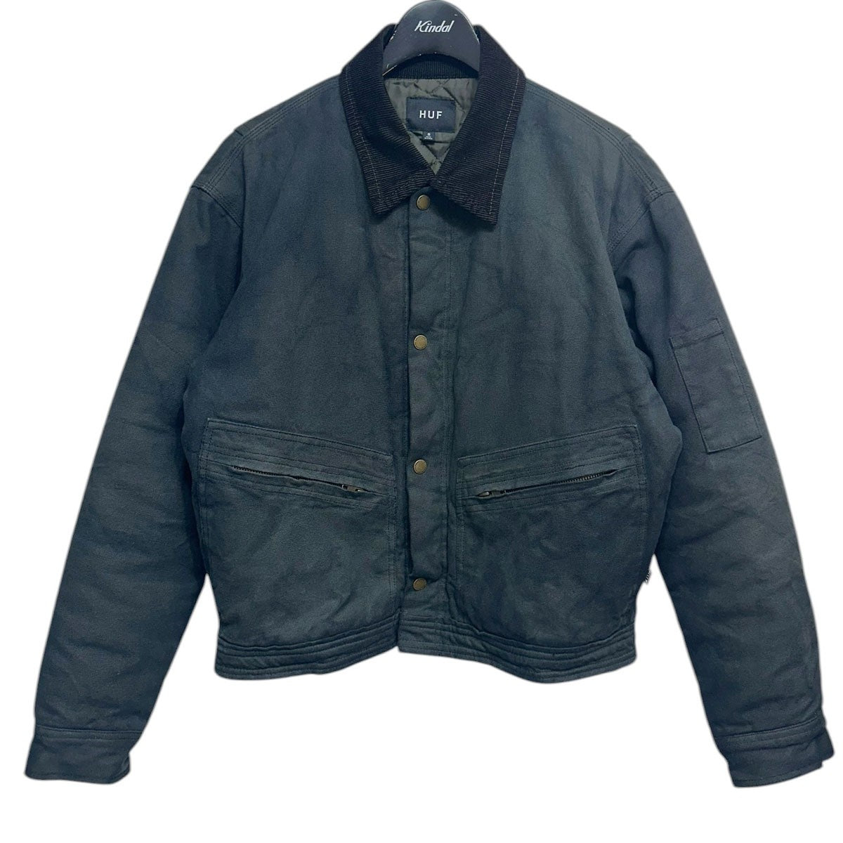 24AW1984 CANVAS JACKETエイジング加工キルティングライナーダックジャケット