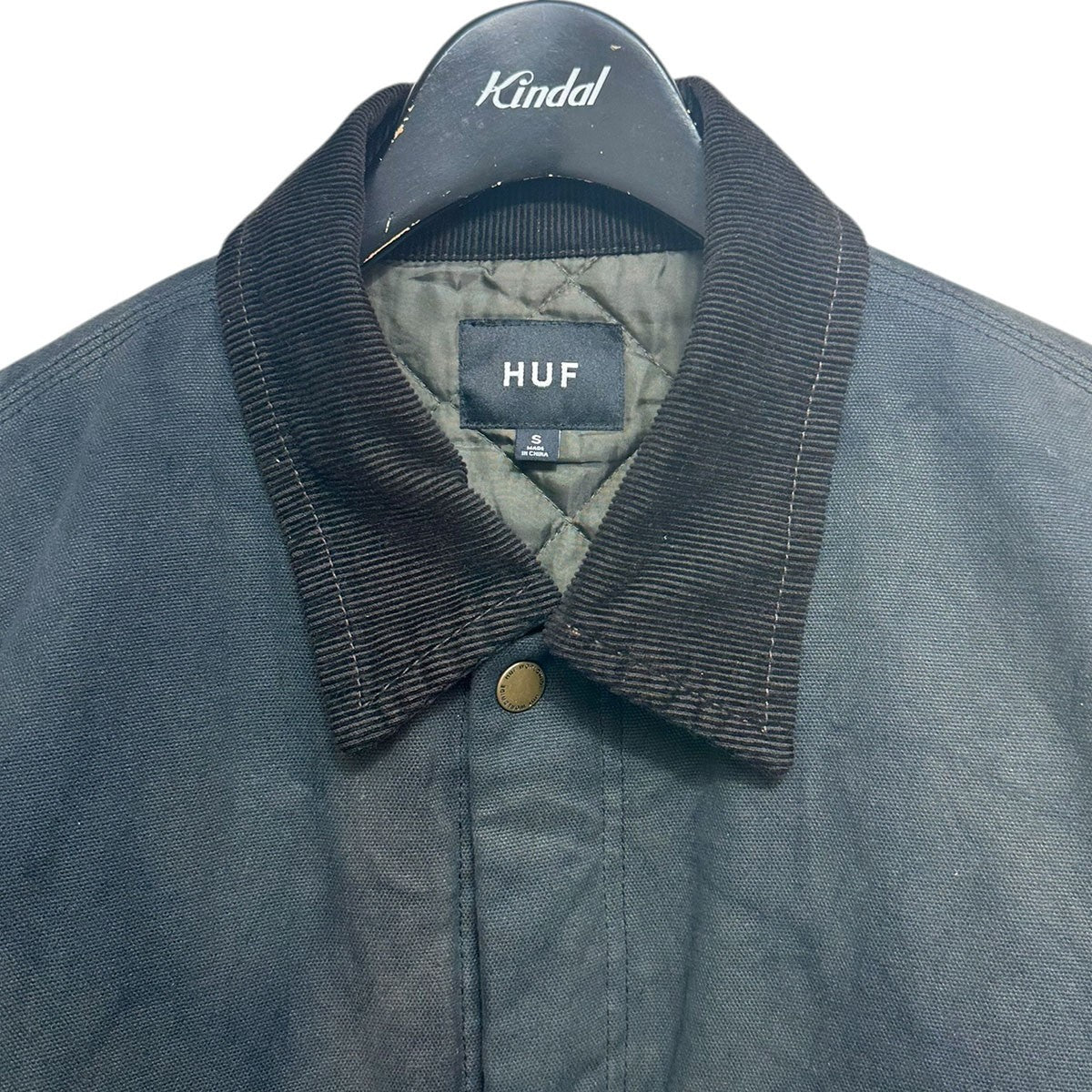 24AW1984 CANVAS JACKETエイジング加工キルティングライナーダックジャケット