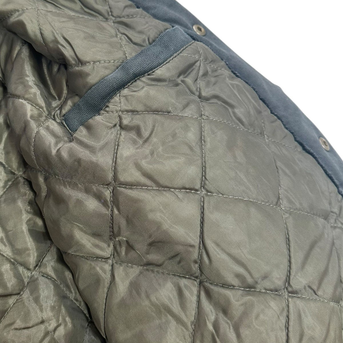 24AW1984 CANVAS JACKETエイジング加工キルティングライナーダックジャケット