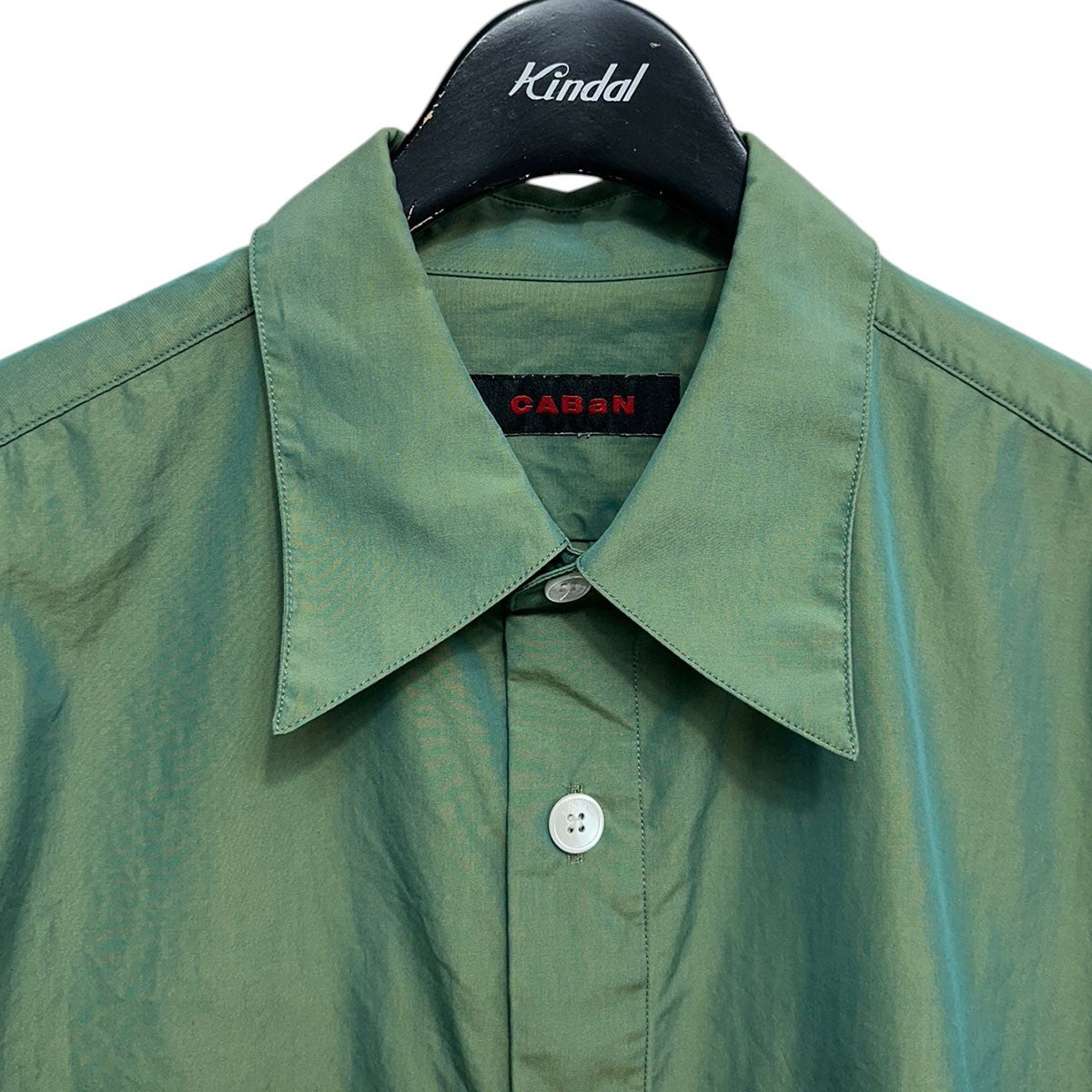CABaN(キャバン) コットンシャンブレーハーフスリーブシャツ半袖シャツ