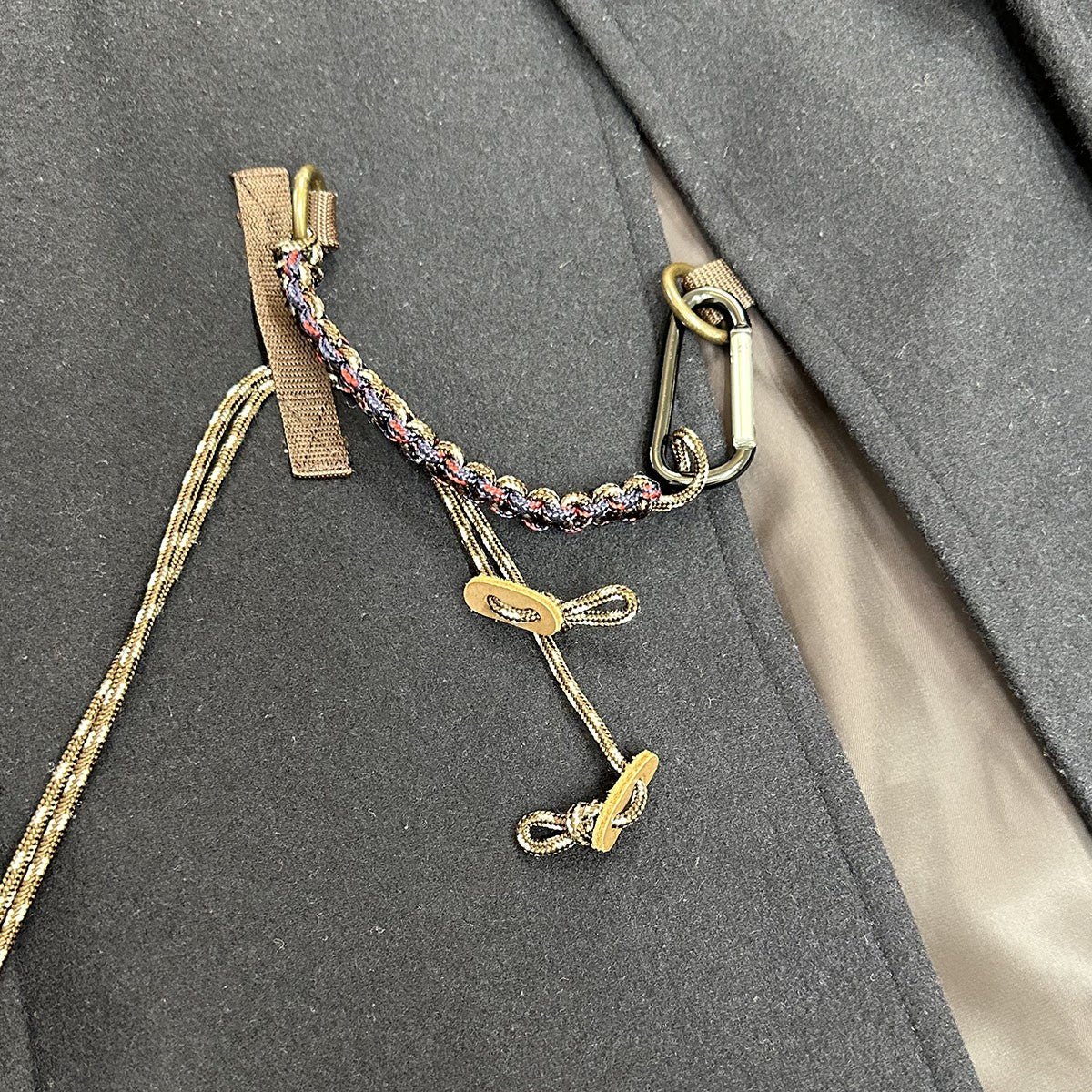 KOLOR ウールカシミヤメルトンカラビナコート19WCM-C10102S 古着・中古-4枚目のアイテム画像