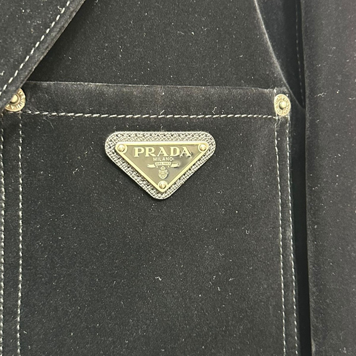 PRADA 24SSVelvet Denim Blouson JacketベルベットデニムブルゾンジャケットGEB276 古着・中古-4枚目のアイテム画像