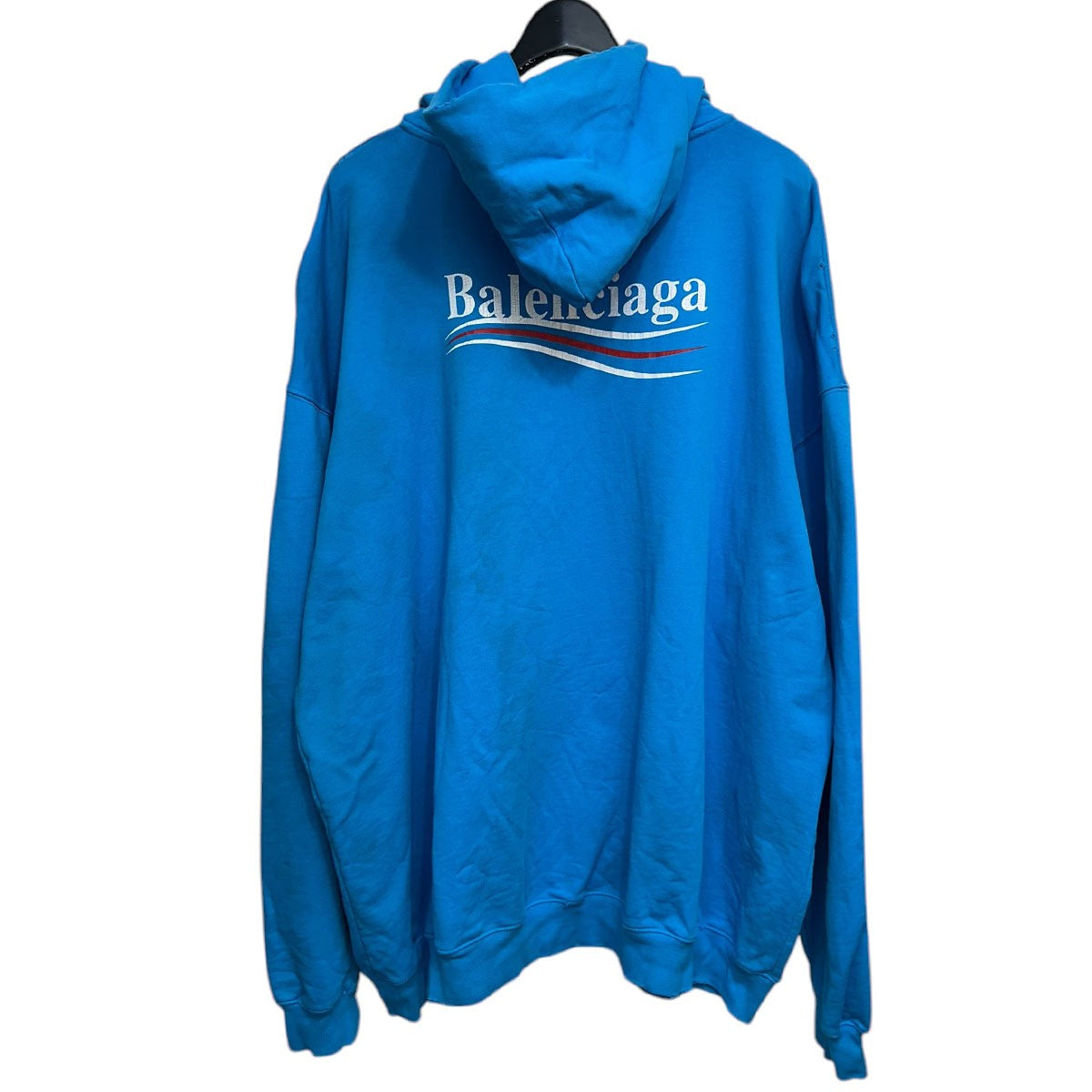 BALENCIAGA キャンペーンロゴダメージフーディー620973 TNVG6 古着・中古-2枚目のアイテム画像