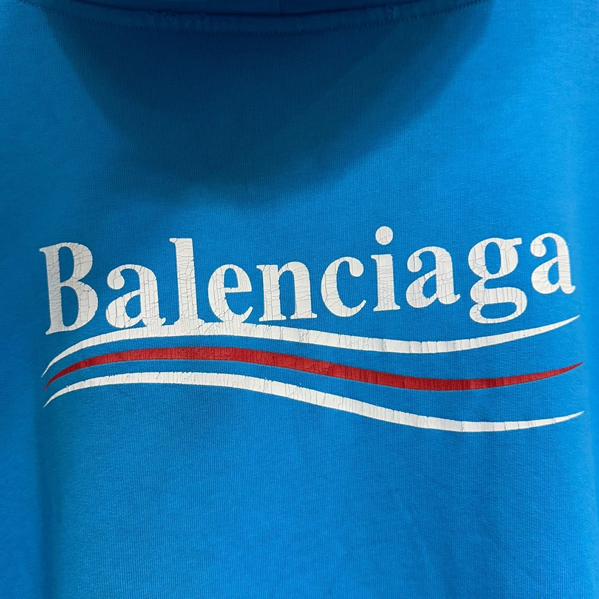 BALENCIAGA キャンペーンロゴダメージフーディー620973 TNVG6 古着・中古-5枚目のアイテム画像