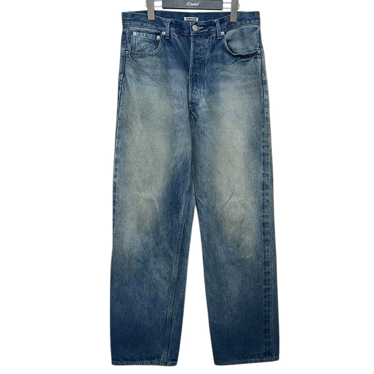 AURALEE SELVEDGE FADED HEAVY DENIM WIDE PANTSデニムパンツA24AP02DH 古着・中古-1枚目のアイテム画像