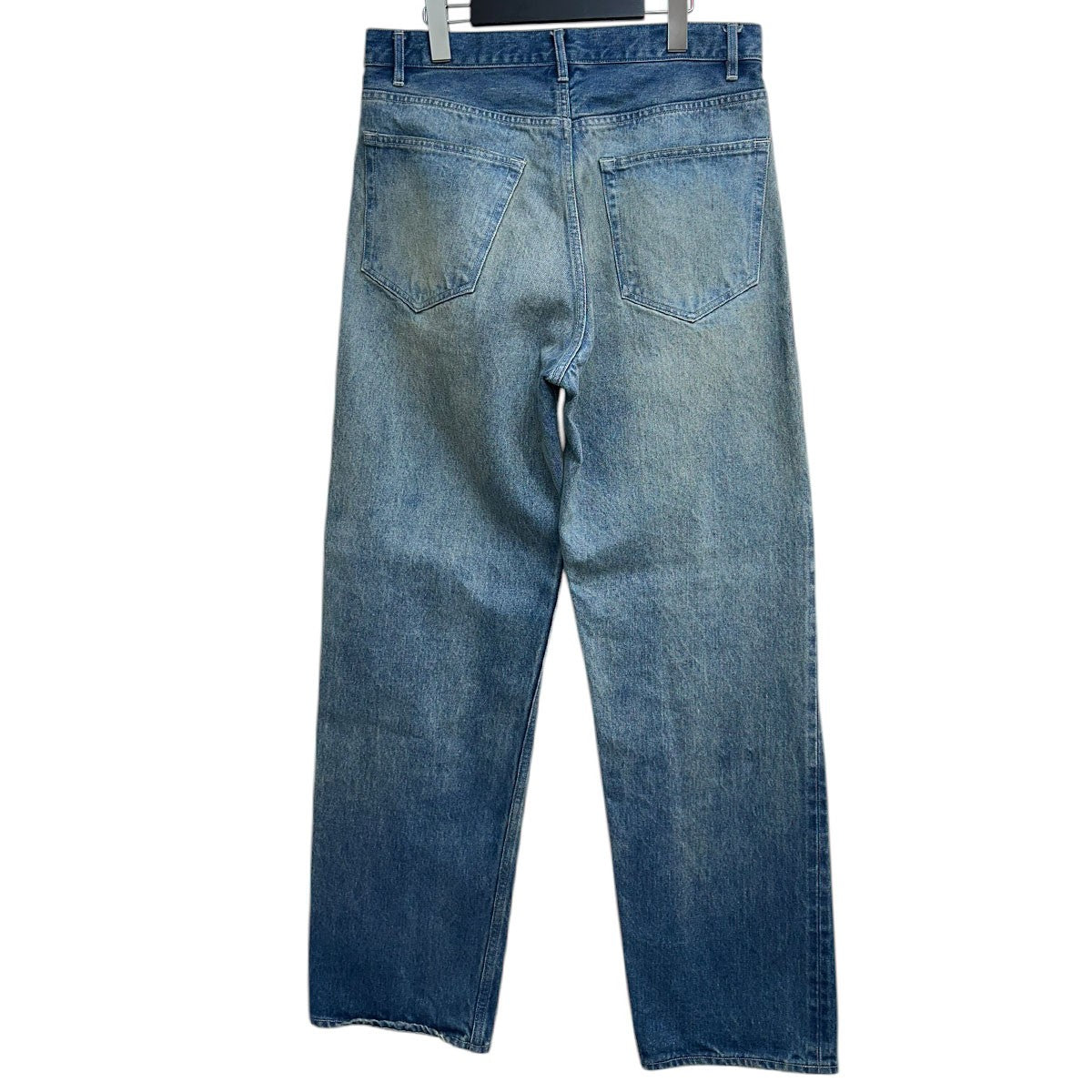 AURALEE SELVEDGE FADED HEAVY DENIM WIDE PANTSデニムパンツA24AP02DH 古着・中古-2枚目のアイテム画像