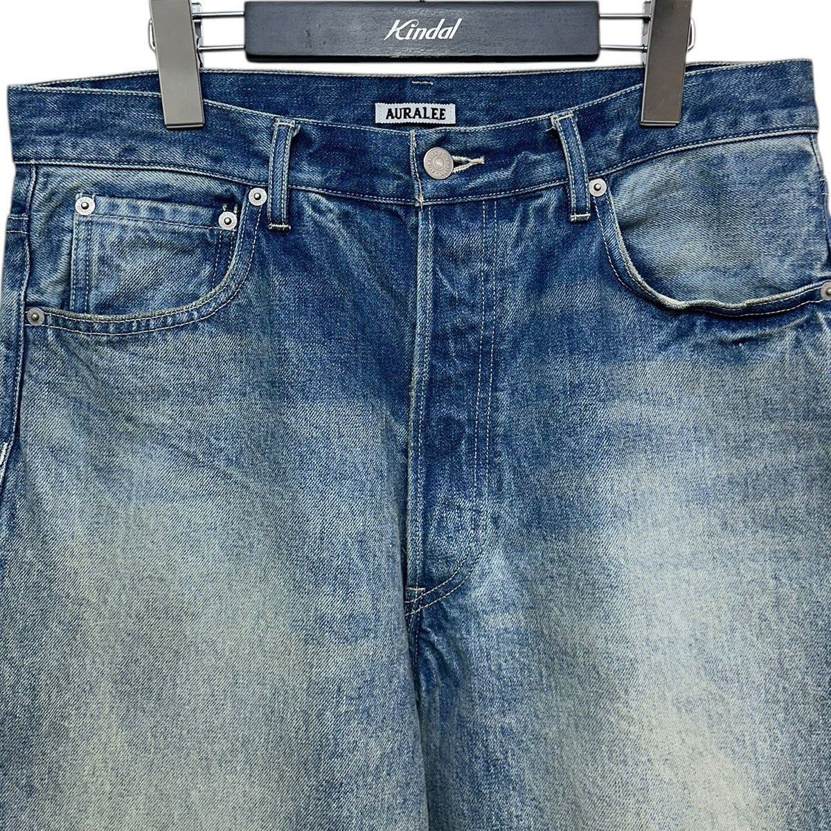 AURALEE(オーラリー) SELVEDGE FADED HEAVY DENIM WIDE PANTSデニム