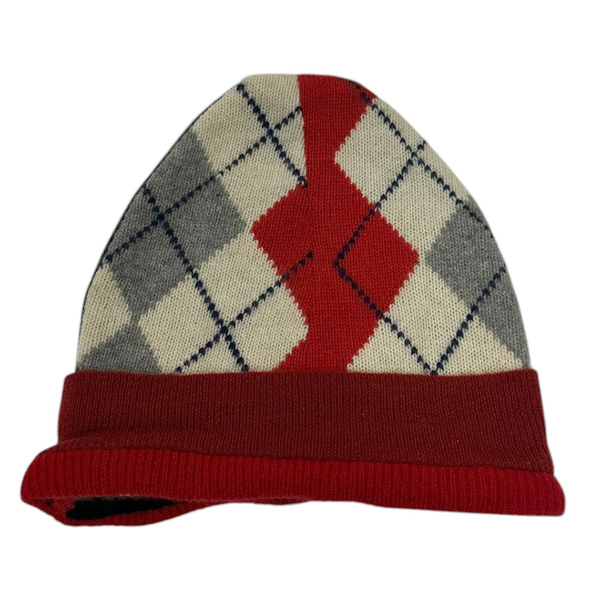 Vintage Cashimire PatchworkArgyle Knit Cap