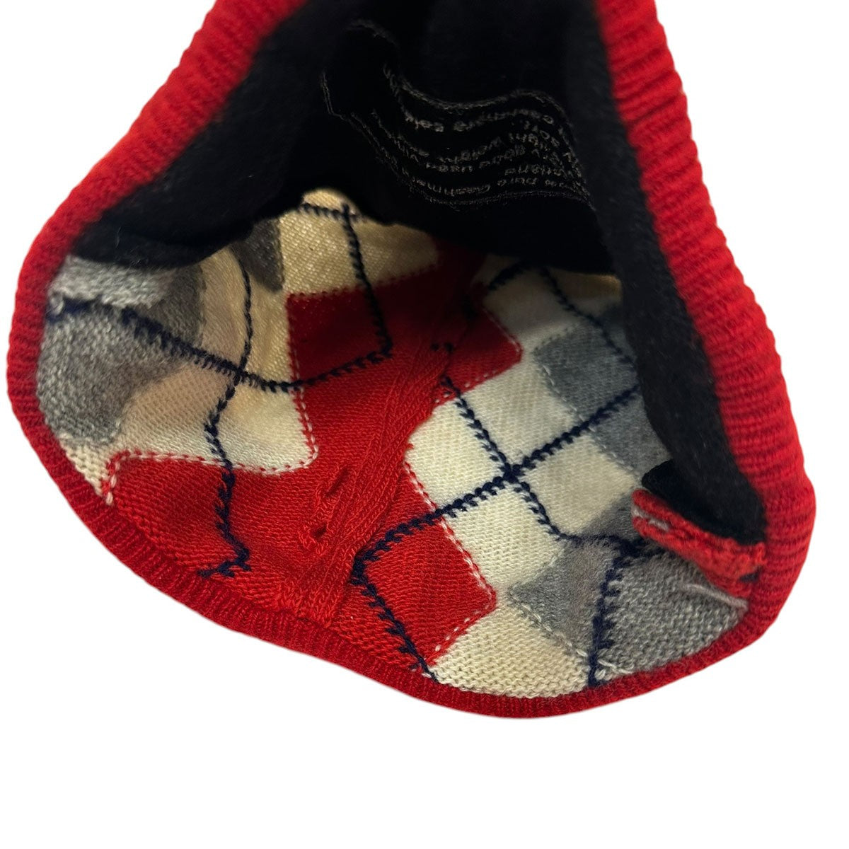 Vintage Cashimire PatchworkArgyle Knit Cap
