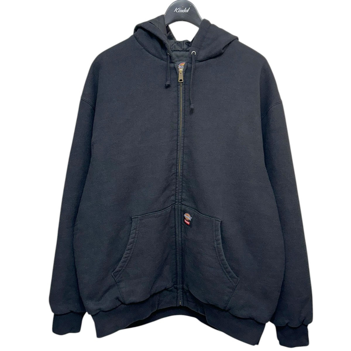Supreme×Dickies 25AWQuilted Lined Zip Up Hooded Sweatshirt裏キルティングジップアップフーデッドスウェットシャツ 古着・中古-1枚目のアイテム画像