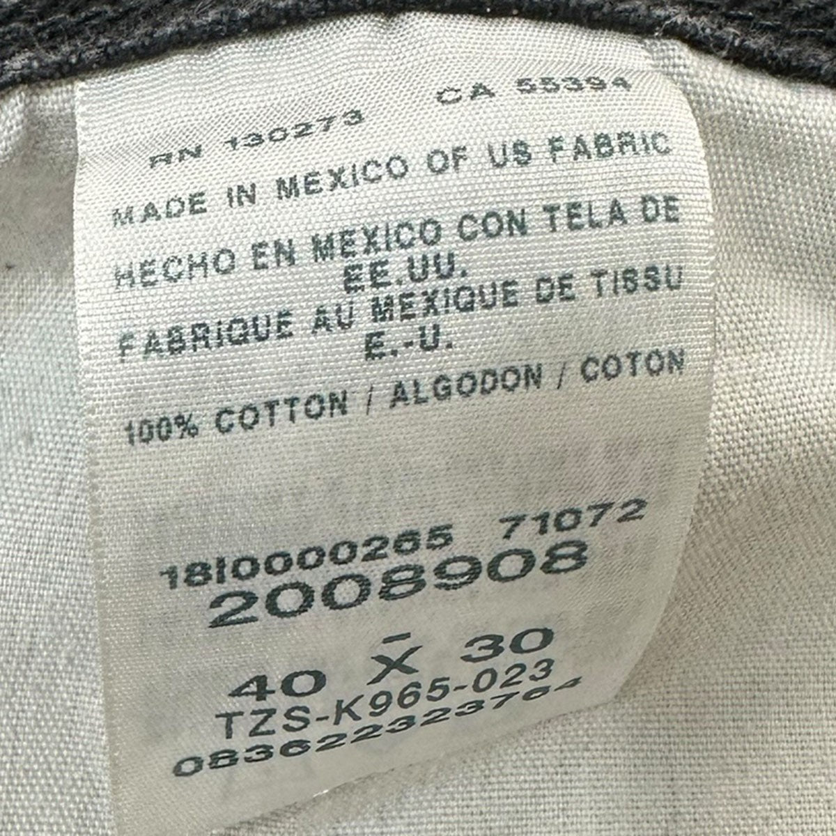 LEE メキシコ製 REGULAR FITデニムパンツ2008908 古着・中古-5枚目のアイテム画像
