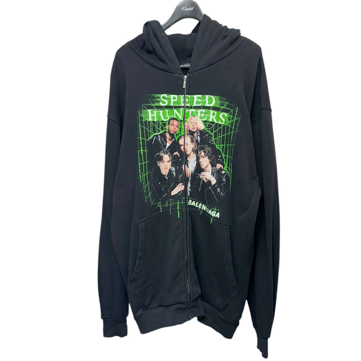 BALENCIAGA SPEED HUNTERS ZIP UP HOODIEジップアッププリントフーディー559100 古着・中古-1枚目のアイテム画像