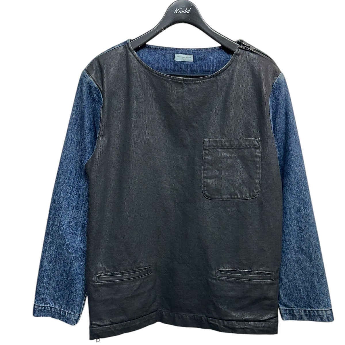 DRIES VAN NOTEN(ドリスヴァンノッテン) 13AWCOATED DENIM PULLOVER