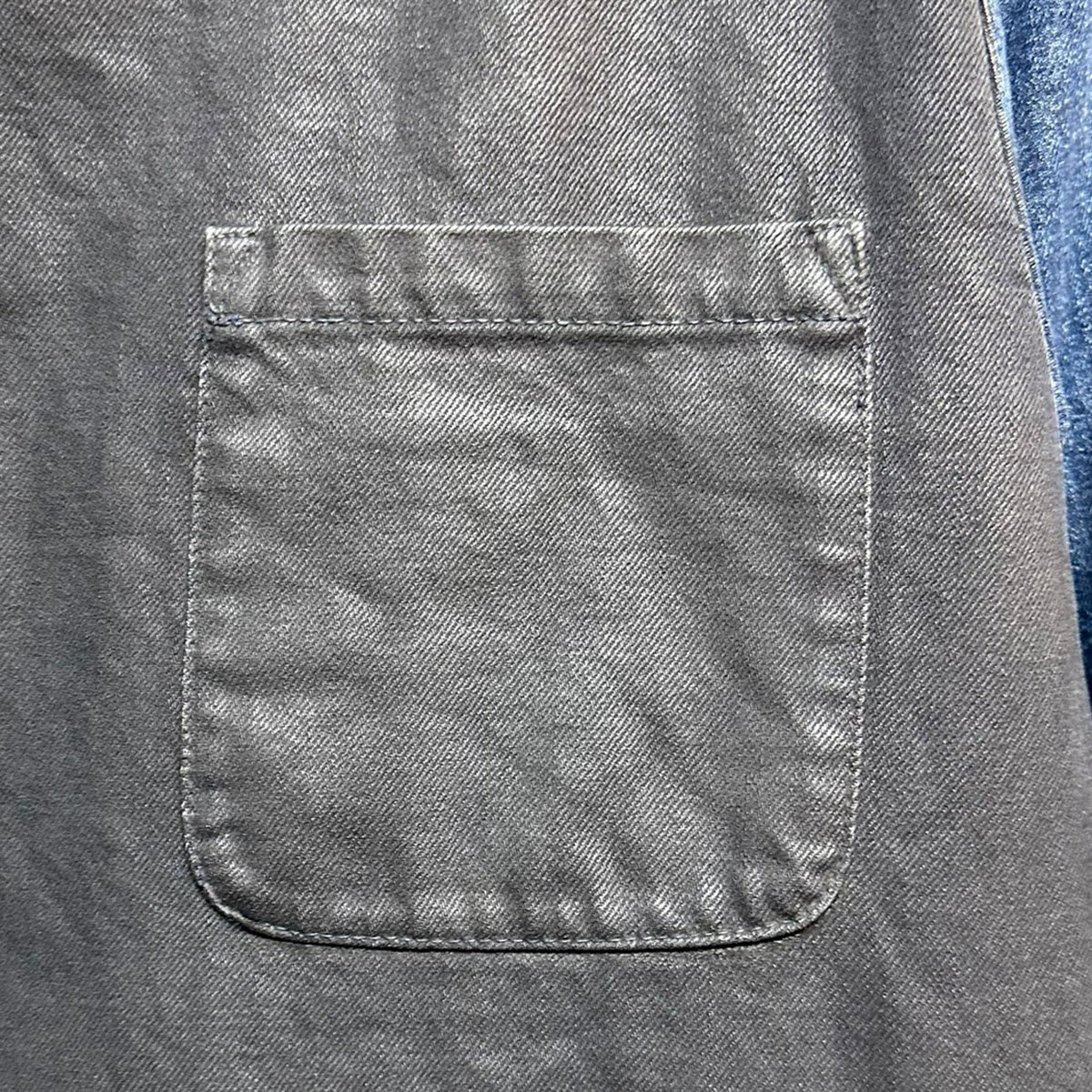 DRIES VAN NOTEN 13AWCOATED DENIM PULLOVERコーティングデニムプルオーバーシャツ 古着・中古-5枚目のアイテム画像