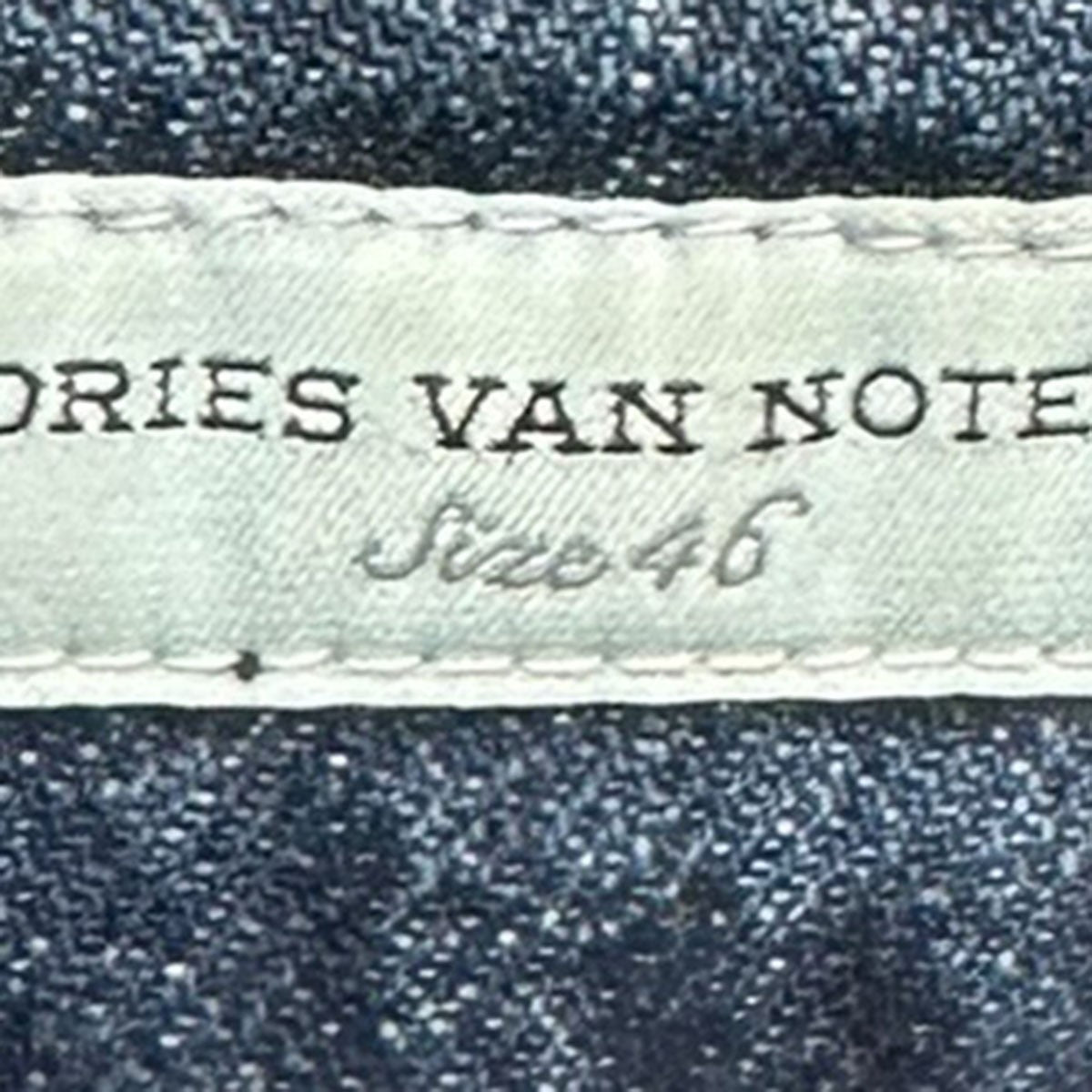 DRIES VAN NOTEN 13AWCOATED DENIM PULLOVERコーティングデニムプルオーバーシャツ 古着・中古-7枚目のアイテム画像